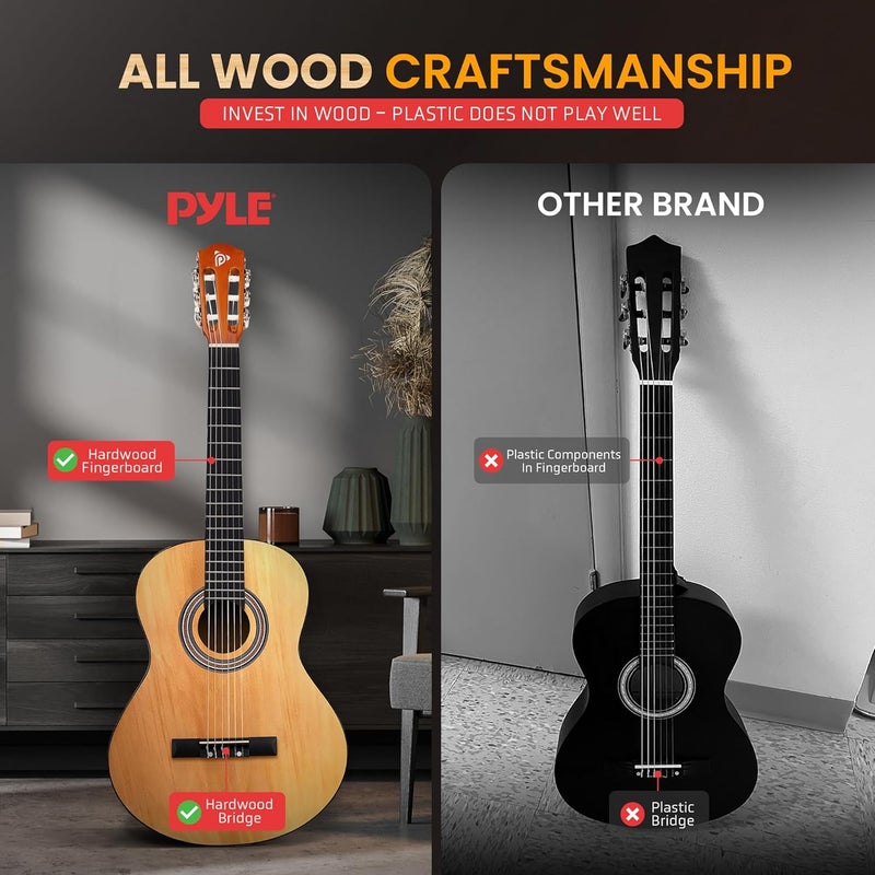 Pyle Beginner Acoustic Guitar - Image 4